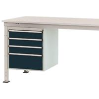 Manuflex ZB4813.7016 Behuizing onderbouw stationair, gebruiksh. 500 mm met 4 lades. Voor tafel diepte 1000 mm - thumbnail