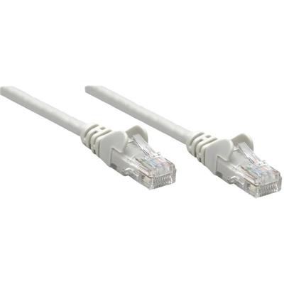 Intellinet 317092 RJ45 Netwerkkabel, patchkabel CAT 6A S/FTP 0.50 m Grijs Afgeschermd (enkel), Afscherming totaal, Halogeenvrij 1 stuk(s)