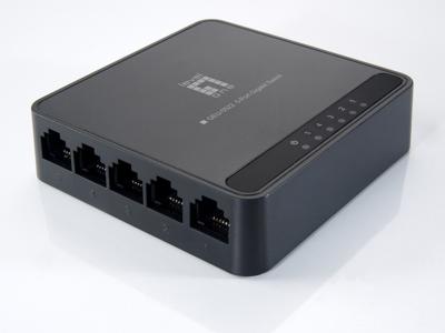 5-Port Gigabit Switch-Plastic Case-Unshielded Port