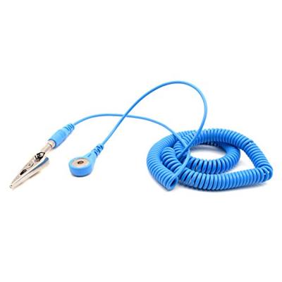 Quadrios ESD-aardingskabel 3.60 m Drukknop 4 mm, Stekker, Krokodilklem