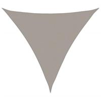 VidaXL Zonnezeil 160 g/m² driehoekig 5x5x5 m hdpe lichtgrijs - thumbnail
