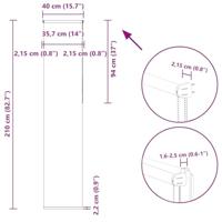 VidaXL Rolgordijn verduisterend rood 40x210 cm stofbreedte 35,7 cm - thumbnail