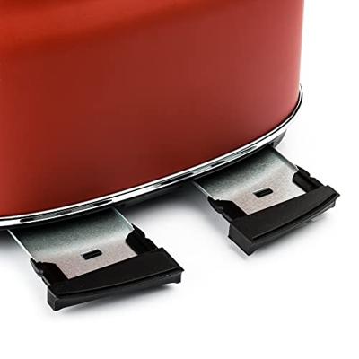 Westinghouse Retro Broodrooster - 4 Sleuven Broodrooster - Rood