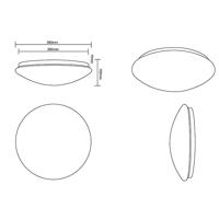 Trio PlafonnièreLukida met sterren effect - R62961000 - thumbnail