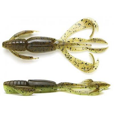 Keitech Crazy Flapper 3,6 inch 9cm 7St. Green Pumpkin / Chartreuse