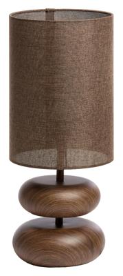 Light & Living TafellampDanialo hout met bruin 50cm - 1885552