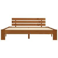 Bedframe massief grenenhout honingbruin 180x200 cm - thumbnail