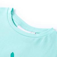 Kindershirt met kleurrijke fruitprint 128 lichtmintkleurig - thumbnail