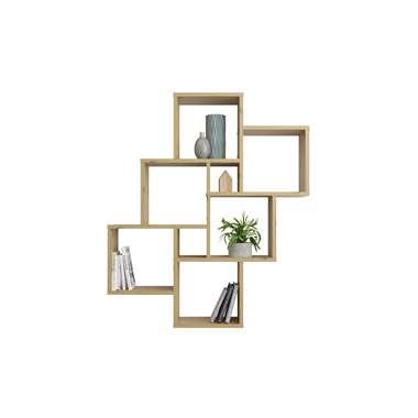 Wandrek Laurio - eikenkleur - 94,5x81,5x16 cm - Leen Bakker