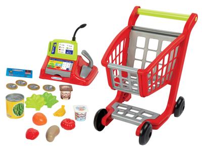 Ecoiffier 100% winkelwagen boodschappen kassa