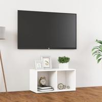 Tv-meubel 72x35x36,5 cm bewerkt hout wit - thumbnail