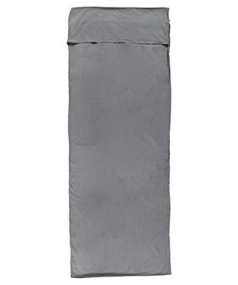 Cocoon Travel Sheet Insect Shield 100% Cotton Lakenzak Grey