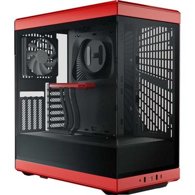 HYTE Y40 Tempered Glass Midi-tower PC-behuizing Zwart-rood HYTE Y40 Tempered Glass Midi-tower PC-behuizing Zwart-rood