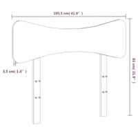 Hoofdbord 100 cm massief grenenhout wasbruin - thumbnail
