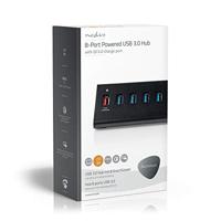 Nedis USB-Hub 8-Poorts USB 3.0 met Externe Voeding QC3.0 Oplaadpoort - thumbnail