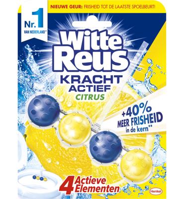 Witte Reus Krachtig active citrus toilet blok 1 Stuks Witte Reus Krachtig active citrus toilet blok 1 Stuks