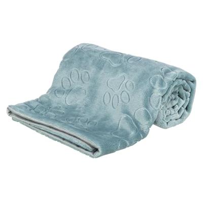 Trixie hondendeken barry softpluche blauw / grijs Trixie hondendeken barry softpluche blauw / grijs