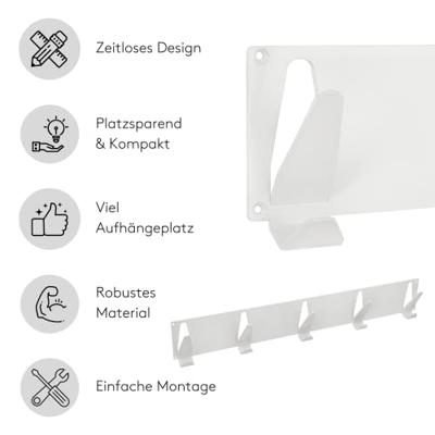Gorillz Raw XL Five Industriële Wandkapstok 10 KapstokHaken