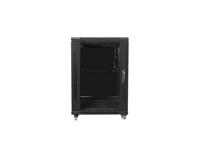 Lanberg FF01-6815-12B rack 15U Vrijstaande rek Zwart - thumbnail