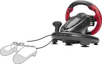 SpeedLink TRAILBLAZER Racing Wheel Stuurwiel USB PlayStation 3, PlayStation 4, PlayStation 4 Slim, PlayStation 4 Pro, PC, Xbox One, Xbox One S Rood/zwart Incl. - thumbnail