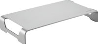 LogiLink Tabletop monitor riser, aluminum Monitorstandaard Hoogte: 6.3 cm (max) Zilver - thumbnail