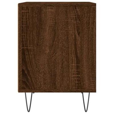 Nachtkastjes 2 st 40x35x50 cm bewerkt hout bruineikenkleurig Nachtkastjes 2 st 40x35x50 cm bewerkt hout bruineikenkleurig