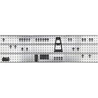 raaco 109659 Gereedschapshaak gatenpaneel x 3 + 44 clips (b x h x d) 1560 x 440 x 11 mm 1 stuk(s) - thumbnail