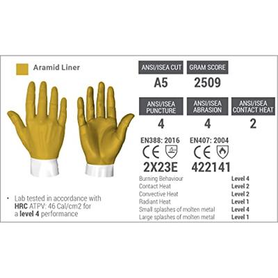 HexArmor Chrome SLT 4062 6065509 Nappaleer Snijbeschermingshandschoen Maat (handschoen): 9 1 paar HexArmor Chrome SLT 4062 6065509 Nappaleer Snijbeschermingshandschoen Maat (handschoen): 9 1 paar