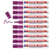 Viltstift edding 3000 rond 1.5-3mm rood violet | 10 stuks - thumbnail