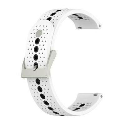 Garmin Forerunner 970 / 570 (47mm) / 255 - Dot Pattern bandje - Wit Garmin Forerunner 970 / 570 (47mm) / 255 - Dot Pattern bandje - Wit