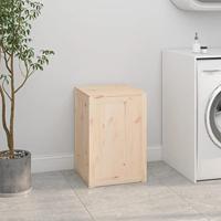 Wasmand 44x44x66 cm massief grenenhout - thumbnail