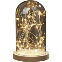 Hellum 523713 Decoratieve lamp LED Warmwit Transparant, Hout - thumbnail