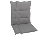 GO-DE Textil Tuinkussen (Stoelkussens voor stoelen met een lange rugleuning, Grijs) - thumbnail