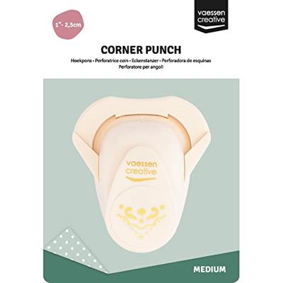 Vaessen Creative • hoekpons sterretje met sierrand 1,7x2,4cm