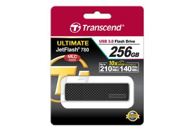 Transcend JetFlash 780 256GB USB flash drive USB Type-A 3.2 Gen 1 (3.1 Gen 1) Zwart Transcend JetFlash 780 256GB USB flash drive USB Type-A 3.2 Gen 1 (3.1 Gen 1) Zwart