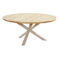 Prado Diningtafel Teak Latte Ø 160 cm blad met frame 4SO Taste - Taste - thumbnail