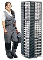 Treston 550C Werkplaatsmagazijn ESD (b x h x d) 310 x 550 x 180 mm Antraciet-grijs, Transparant 1 stuk(s) - thumbnail