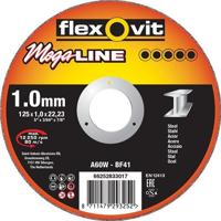 Flexovit dss mega-line 125x2.5x22.23 a30w t41 staal | 25 stuk stuks - thumbnail