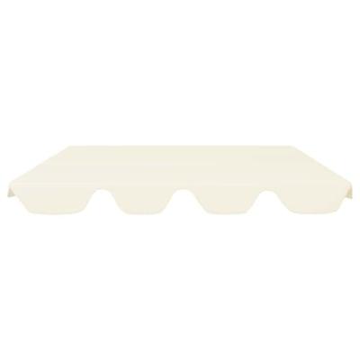 VidaXL Vervangingsluifel voor schommelbank 188/168x145/110 cm crème VidaXL Vervangingsluifel voor schommelbank 188/168x145/110 cm crème
