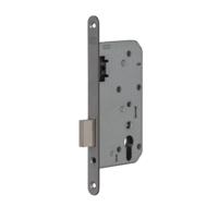 Nemef project insteek cilinder kastslot - PC - doornmaat 60 mm - RVS voorplaat - 438/17 - Rs/Ls - thumbnail