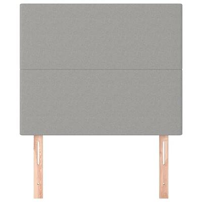 Hoofdborden 2 st 80x5x78/88 cm stof lichtgrijs Hoofdborden 2 st 80x5x78/88 cm stof lichtgrijs