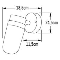 KonstSmide Wandspot koperVega LED - 413-900 - thumbnail
