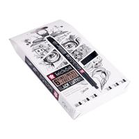 Sakura pigma micron black edition set en gratis etui, 6st - thumbnail