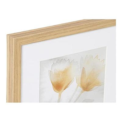 Schilderij DKD Home Decor Drawed Leaf 33 x 3 x 38 cm Traditioneel Blad van een plant (2 Stuks)