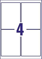 Etiket Avery Zweckform L7769-40 99.1x139mm hoogglans wit 160stuks - thumbnail