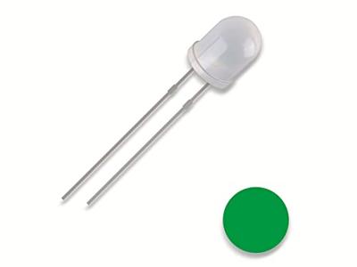 Quadrios 2111O163 Bedrade LED Groen Rond 3 mm 2500 mcd 30 ° 20 mA 3 V