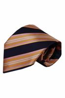 Alberto Vincelli Blauwe zijden stropdas Malfa 01 - thumbnail