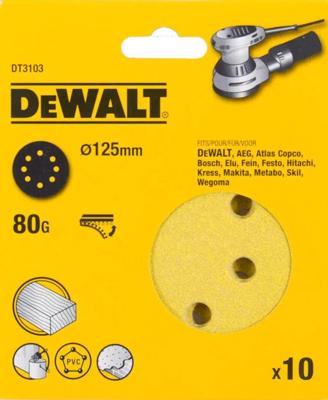 DeWalt Accessoires schuurschijf, ø125mm (d26453), k80 - dt3103-qz