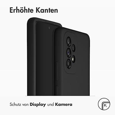 Accezz Liquid Silicone voor Samsung Galaxy A53 Telefoonhoesje Zwart Accezz Liquid Silicone voor Samsung Galaxy A53 Telefoonhoesje Zwart