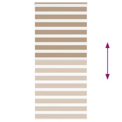 Zebra Blind 105x200 cm stofbreedte 100,9 cm polyester zandbruin